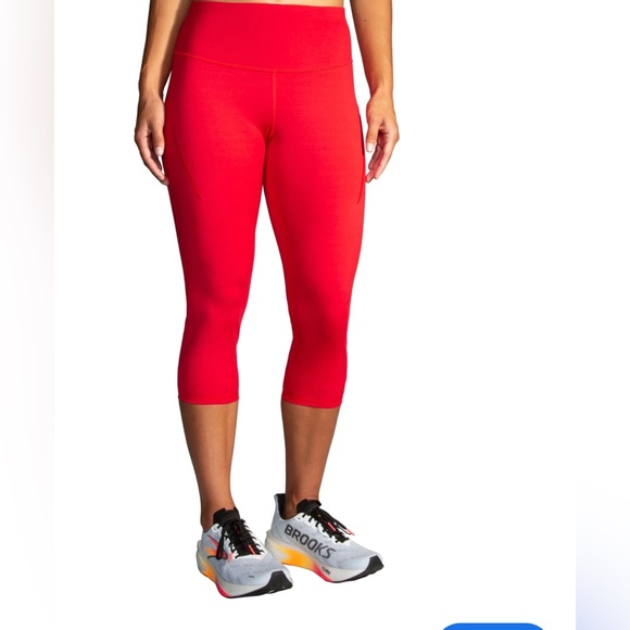 Brooks Pants - Brooks Spark Capri - Women's salsa red